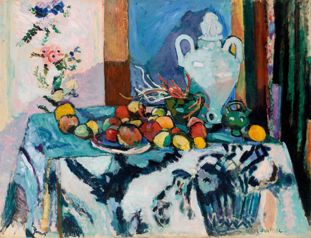 蓝色静物（Nature morte bleue） 作者 亨利·马蒂斯