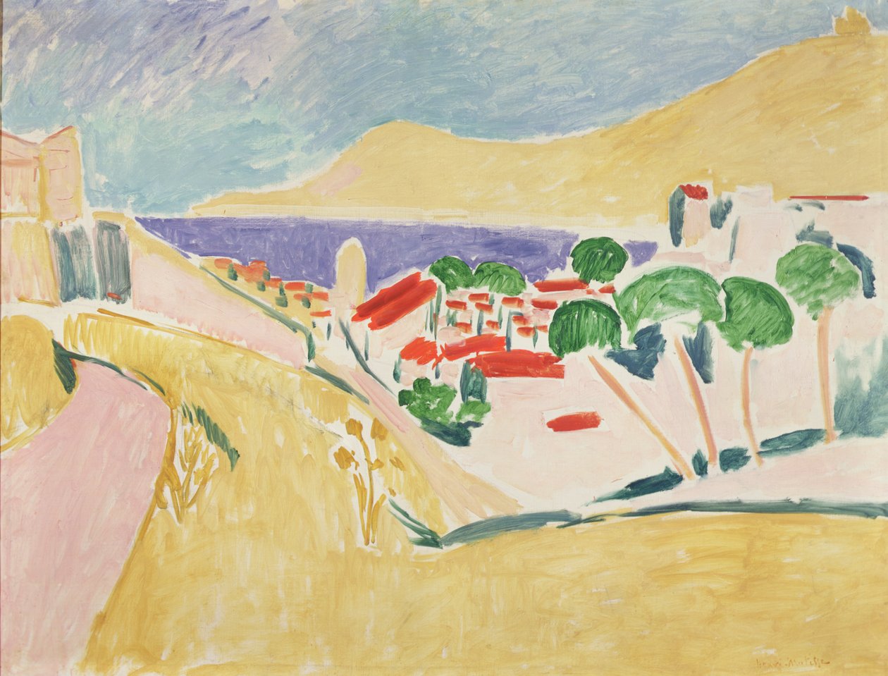 科利乌尔，约 1906-11 年（布面油画） 作者 亨利·马蒂斯