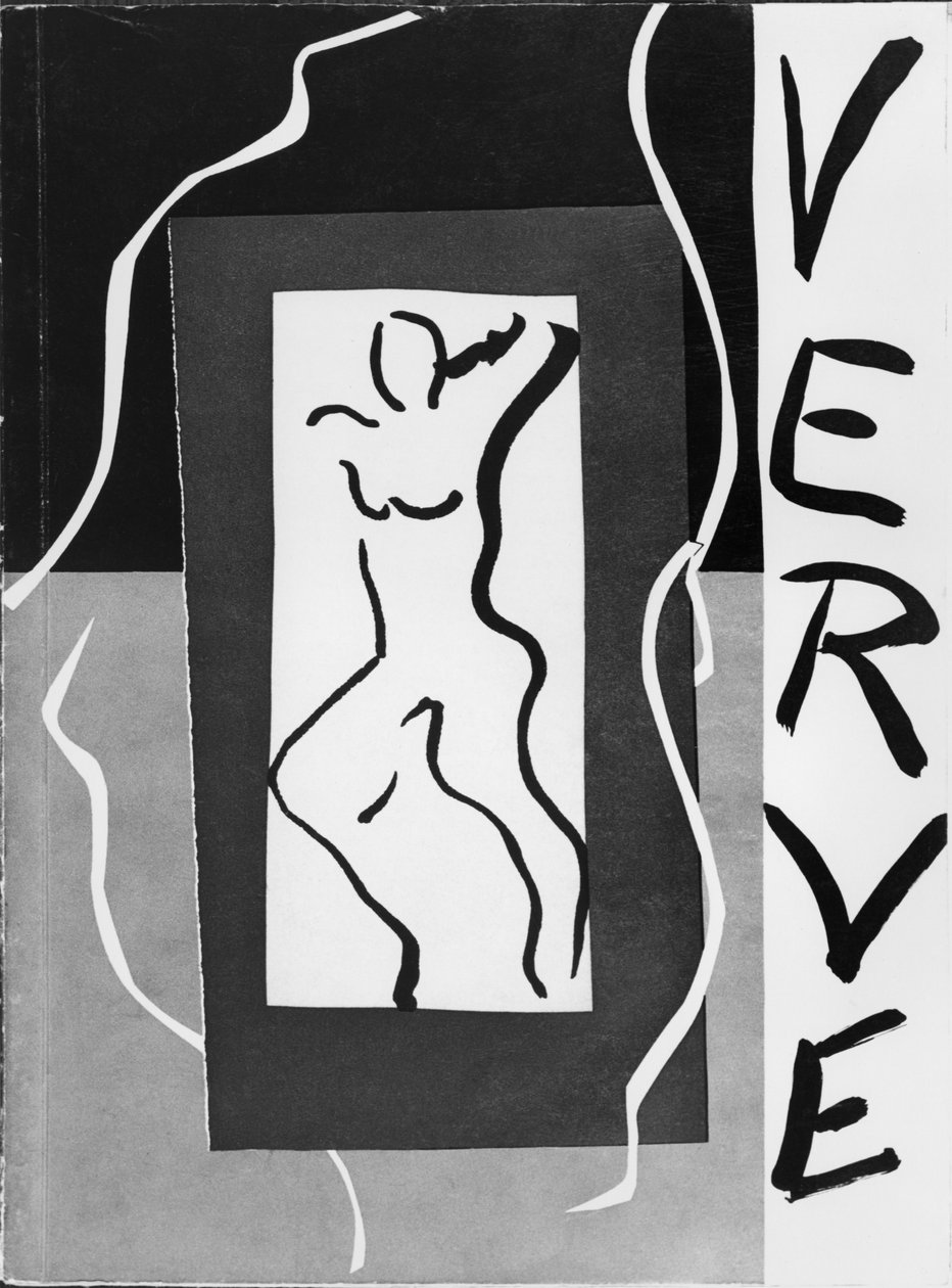 杂志《Verve》1937 年 12 月第 1 期封面插图（平版）（黑白照片） 作者 亨利·马蒂斯