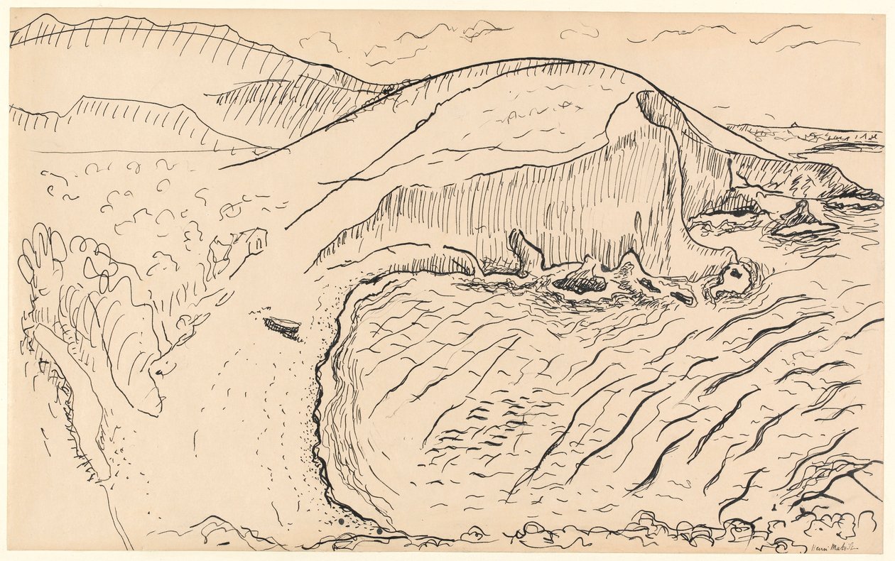 风景（纸上笔墨） 作者 亨利·马蒂斯