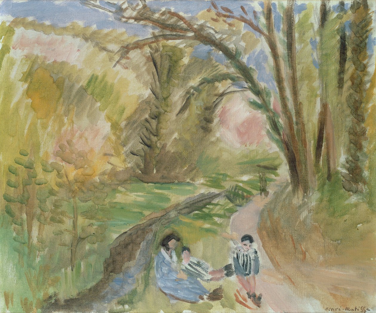 法国南部风景（绘画） 作者 亨利·马蒂斯
