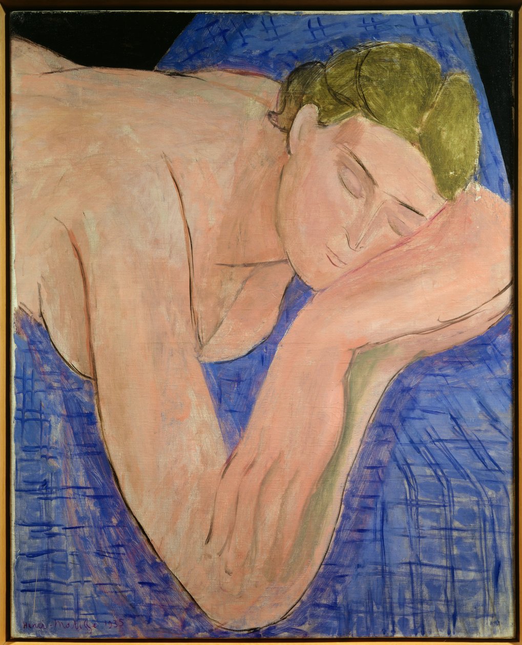 Le reve 1935（布面油画） 作者 亨利·马蒂斯