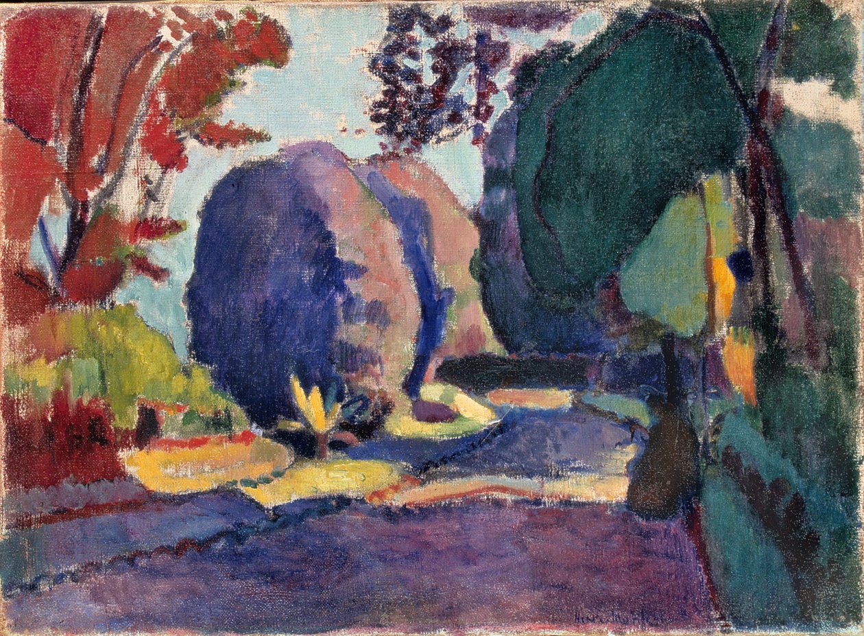 卢森堡花园，约 1901 年（布面油画） 作者 亨利·马蒂斯