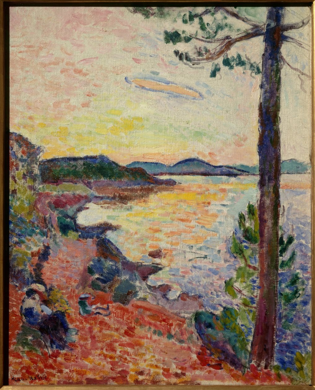 le gouter golfe de saint tropez 1904（布面油画） 作者 亨利·马蒂斯