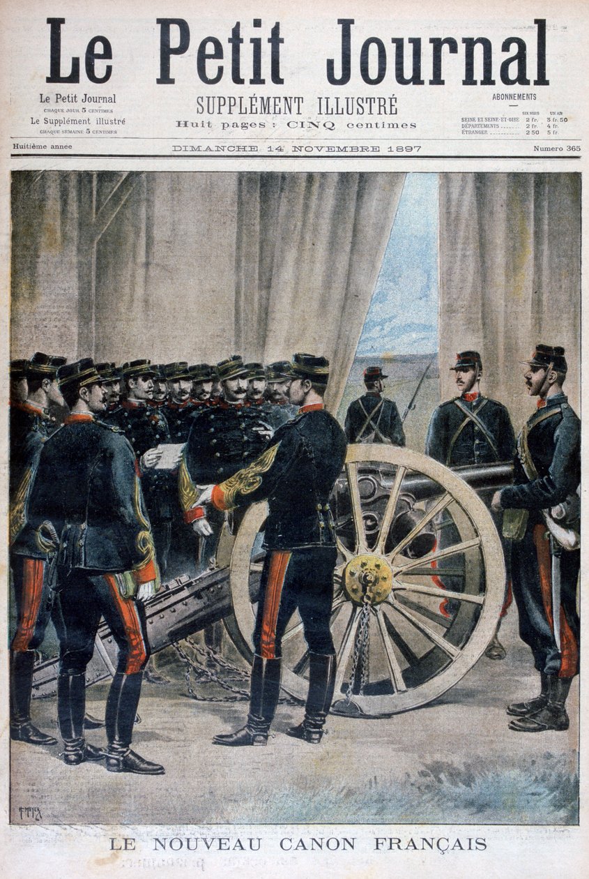 新型法国加农炮，1897年。 作者 亨利·迈耶（Henri Meyer）