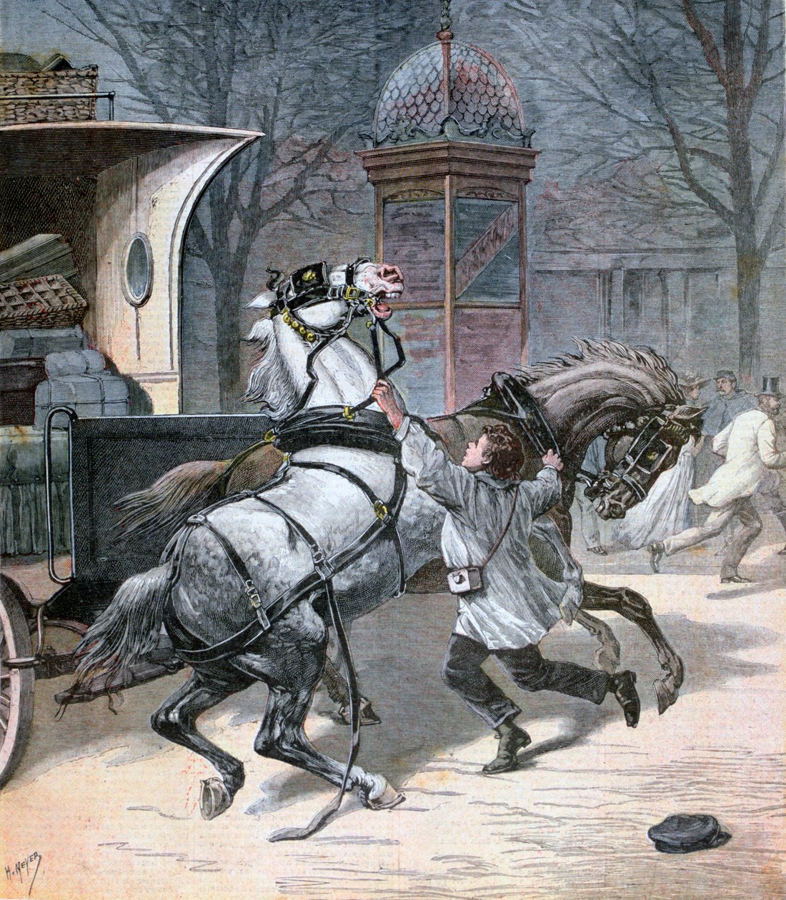 英勇青年，1892年，巴黎 作者 亨利·迈耶（Henri Meyer）
