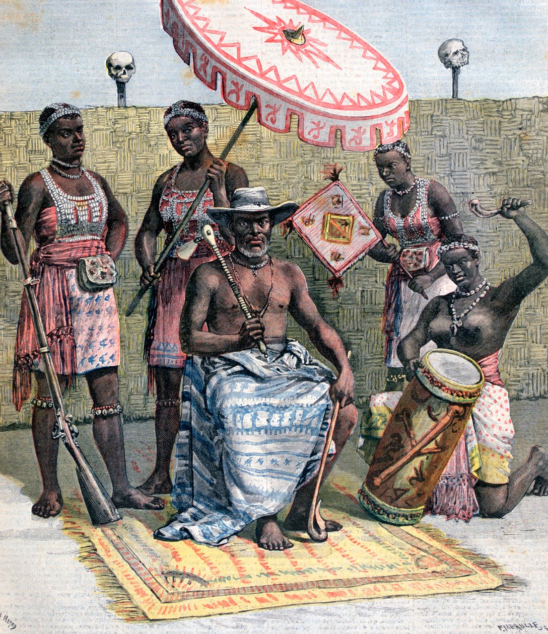 达荷美国王Behanzin，1892年 作者 亨利·迈耶（Henri Meyer）