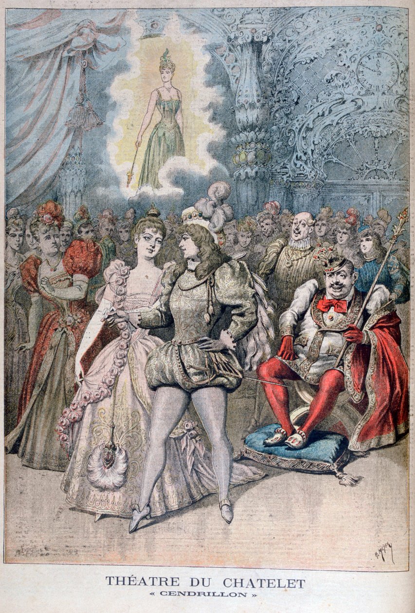 灰姑娘（Cinderella）灰姑娘，巴黎沙特勒（ThéâtreduChâtelet），1895年 作者 亨利·迈耶（Henri Meyer）