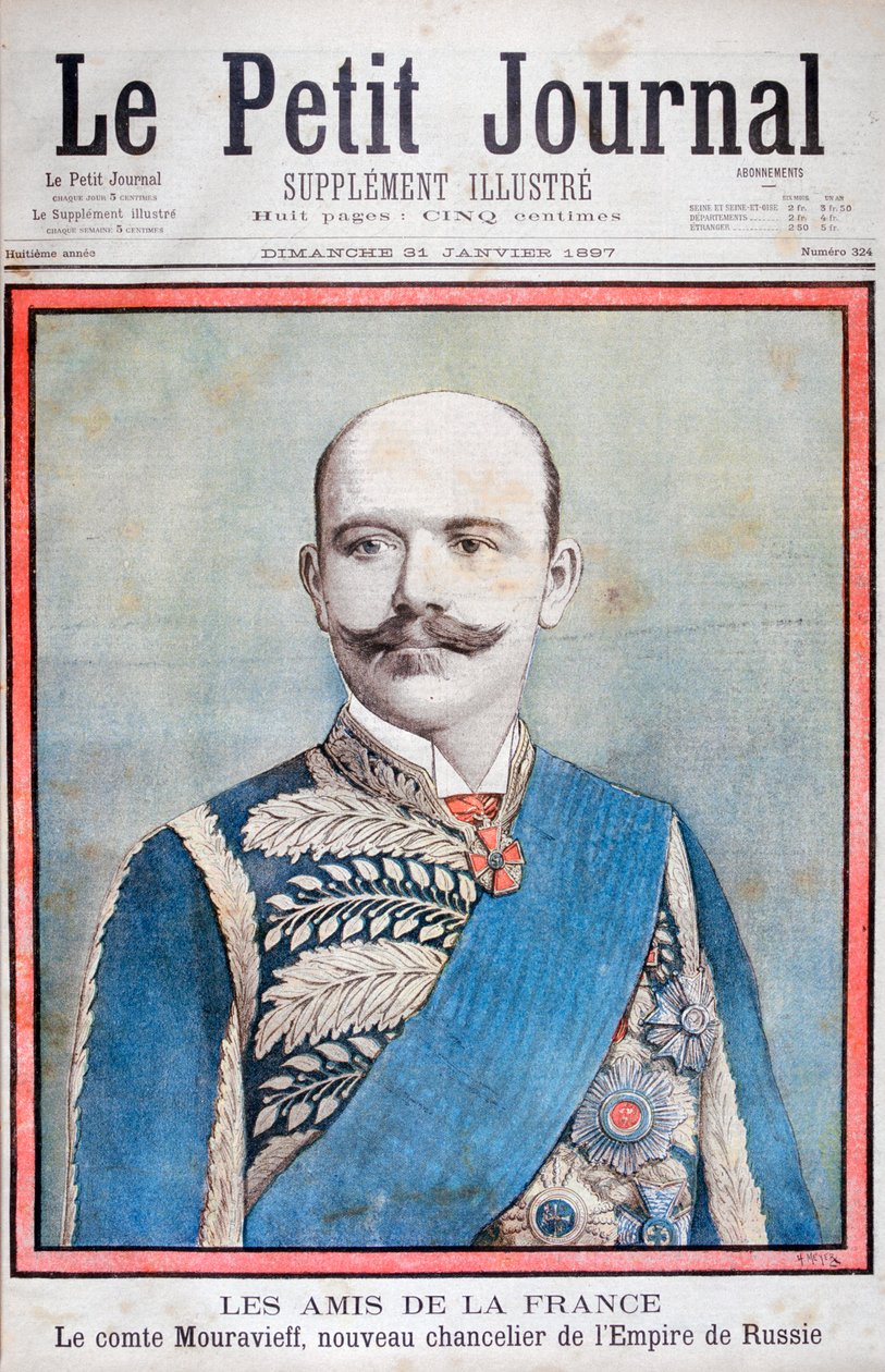 穆拉维耶夫伯爵，俄罗斯外交部长，1897年 作者 亨利·迈耶（Henri Meyer）