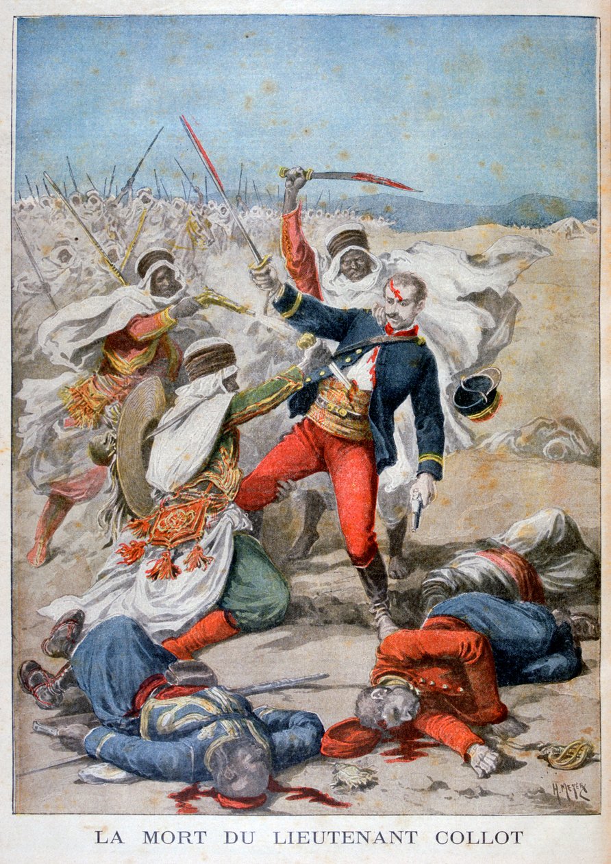 柯莱特中尉去世，阿尔及利亚，1896年 作者 亨利·迈耶（Henri Meyer）