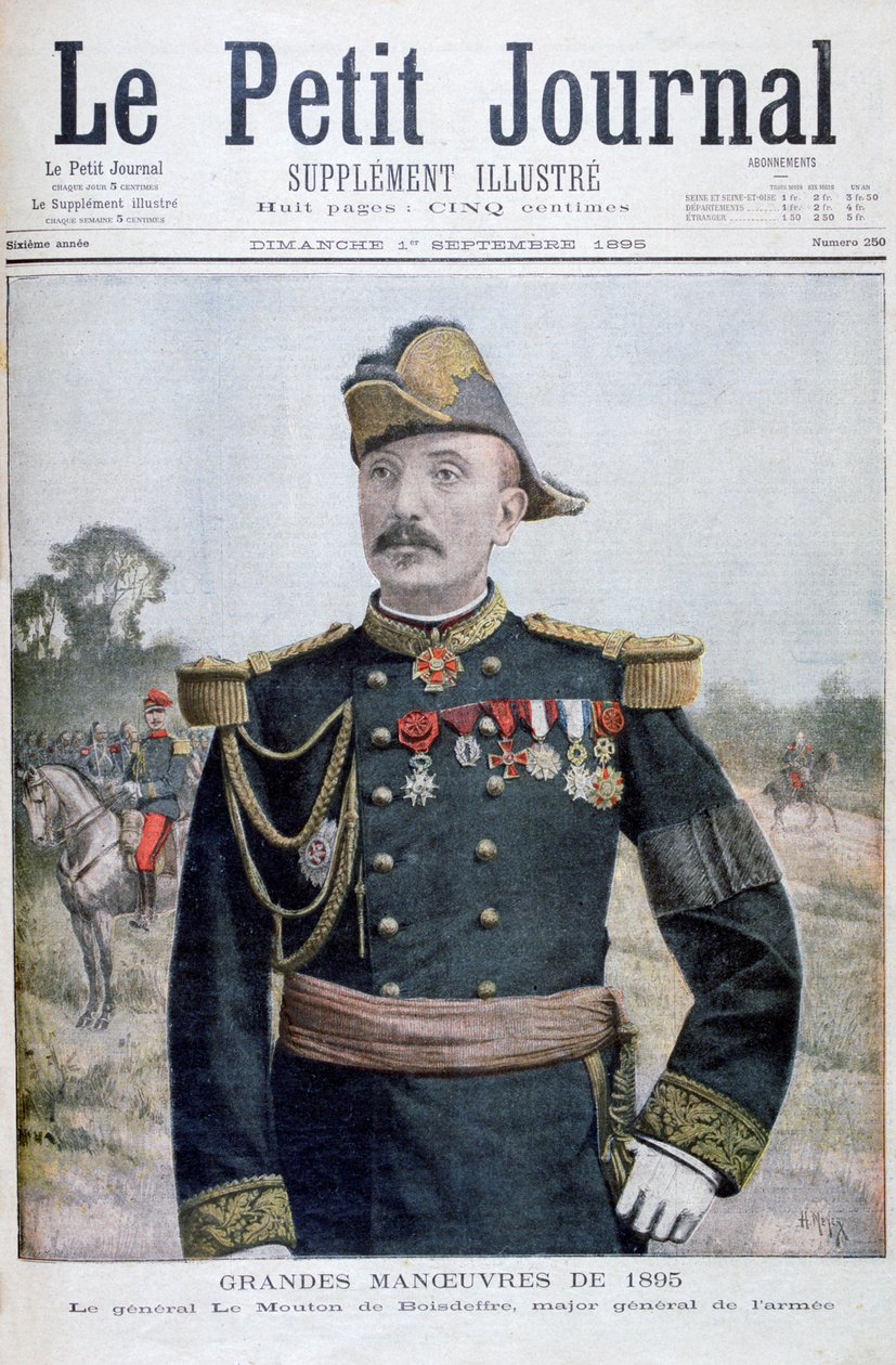 Boisdeffre绵羊绵羊Raoul将军，法国士兵，1895年 作者 亨利·迈耶（Henri Meyer）