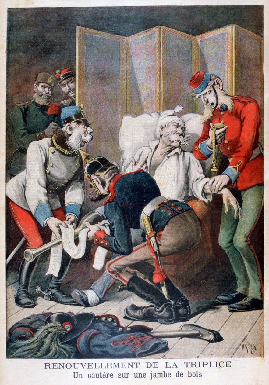 1896年，德国，奥地利和意大利三国同盟的更新 作者 亨利·迈耶（Henri Meyer）