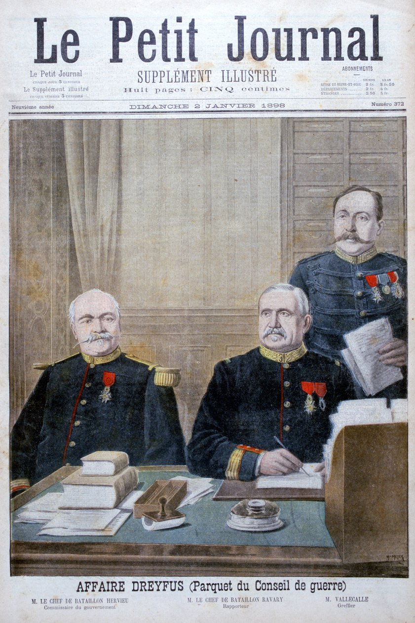 德雷福斯事件（Dreyfus），1898年 作者 亨利·迈耶（Henri Meyer）
