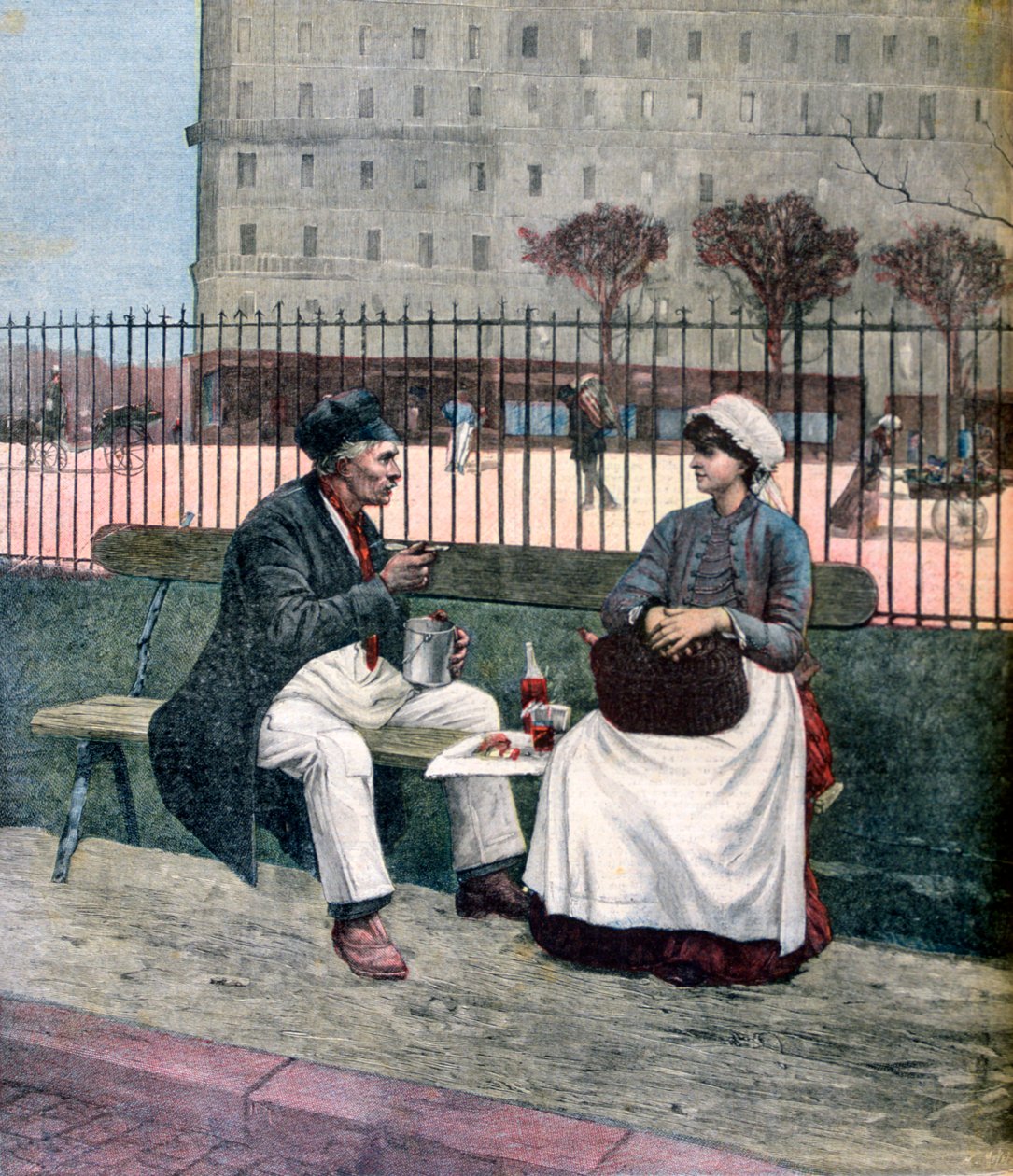 工人午餐会，1891年 作者 亨利·迈耶（Henri Meyer）