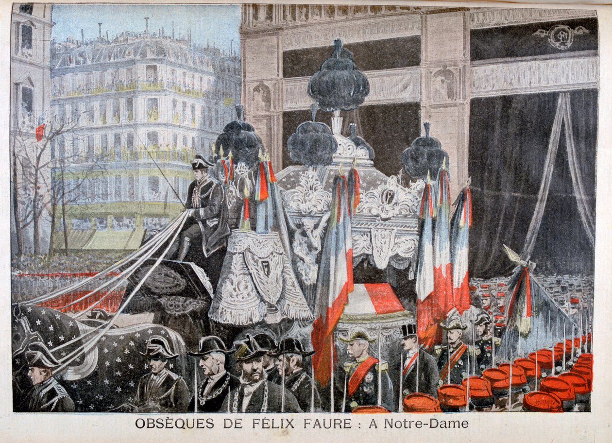 1899年2月23日，费利克斯·佛雷（FélixFaure）总统的葬礼 作者 亨利·迈耶（Henri Meyer）