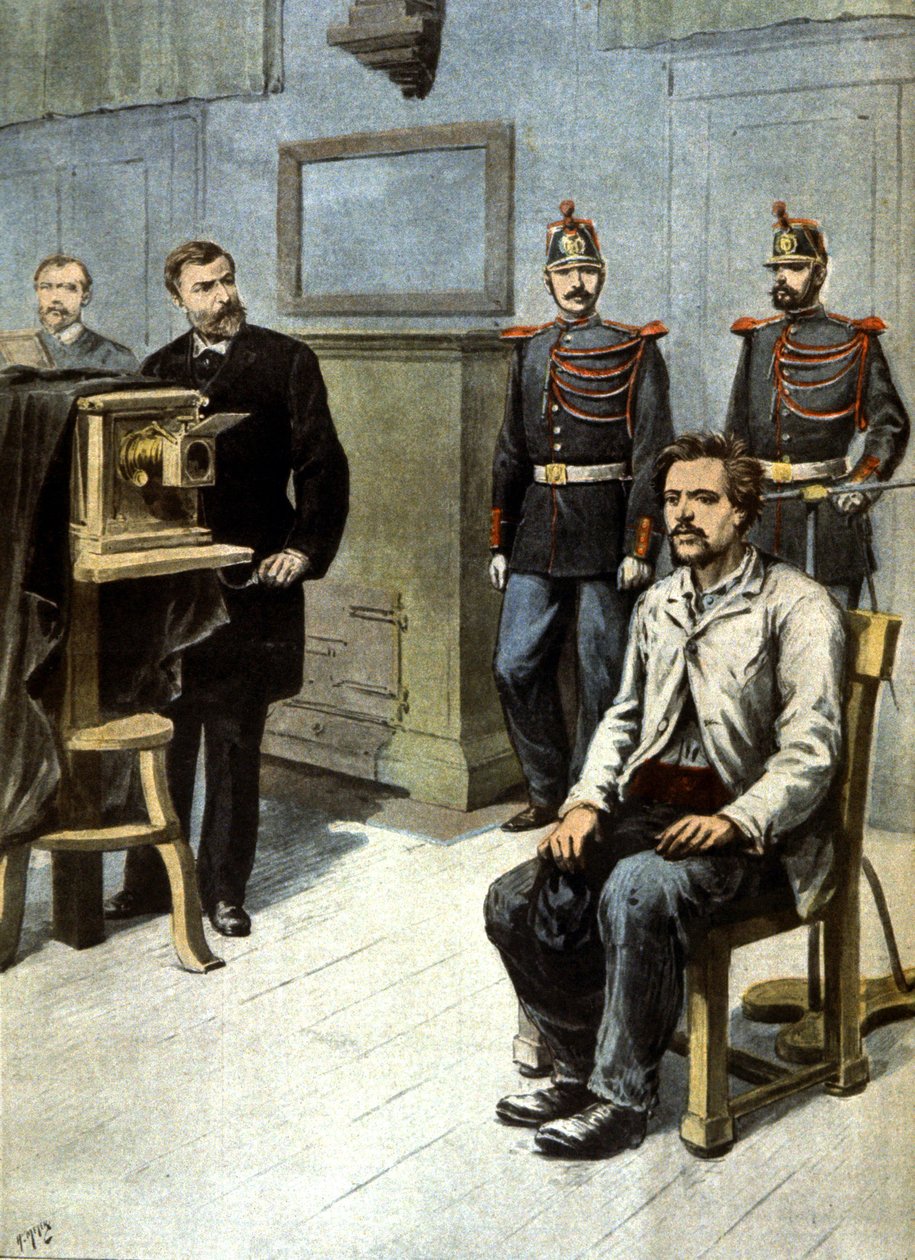 人体测量摄影的开端，c.1895（插图） 作者 亨利·迈耶（Henri Meyer）