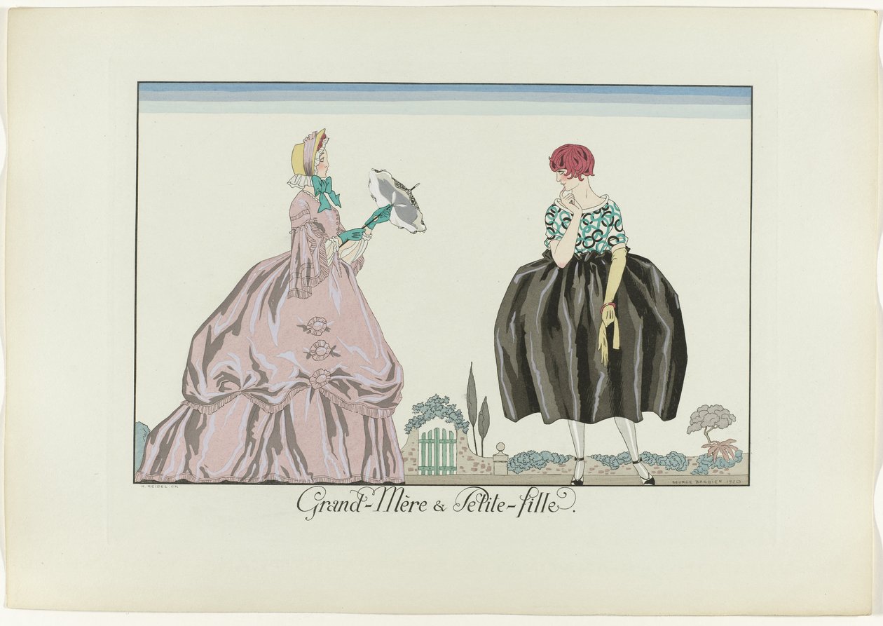 Grand-Mère  Petite-fille（物上标题）
Le Bonheur du Jour ou Les Graces à la Mode（系列标题） 作者 亨利·雷德尔