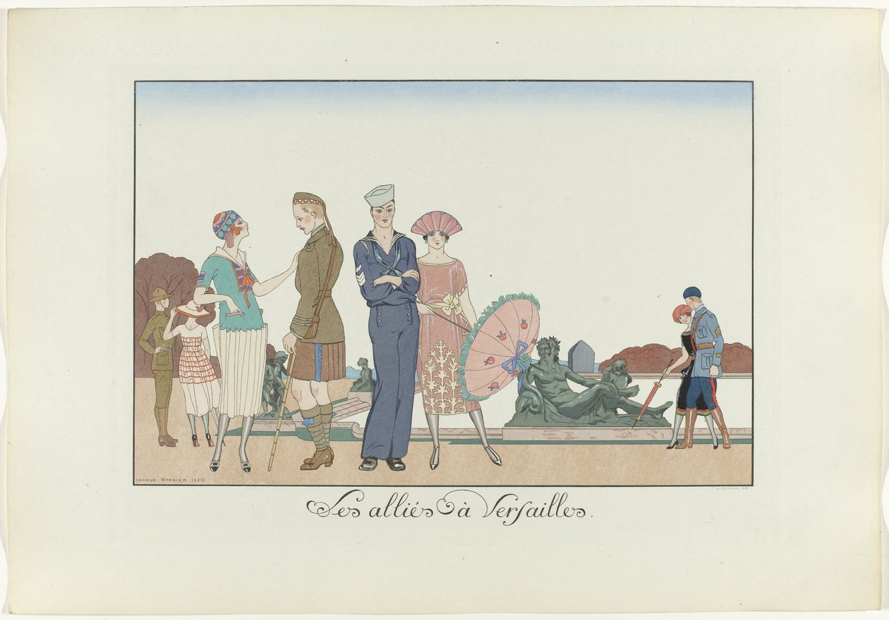 凡尔赛的盟军(物品上的标题）
Le Bonheur du Jour ou Les Graces à la Mode（系列名称） 作者 亨利·雷德尔