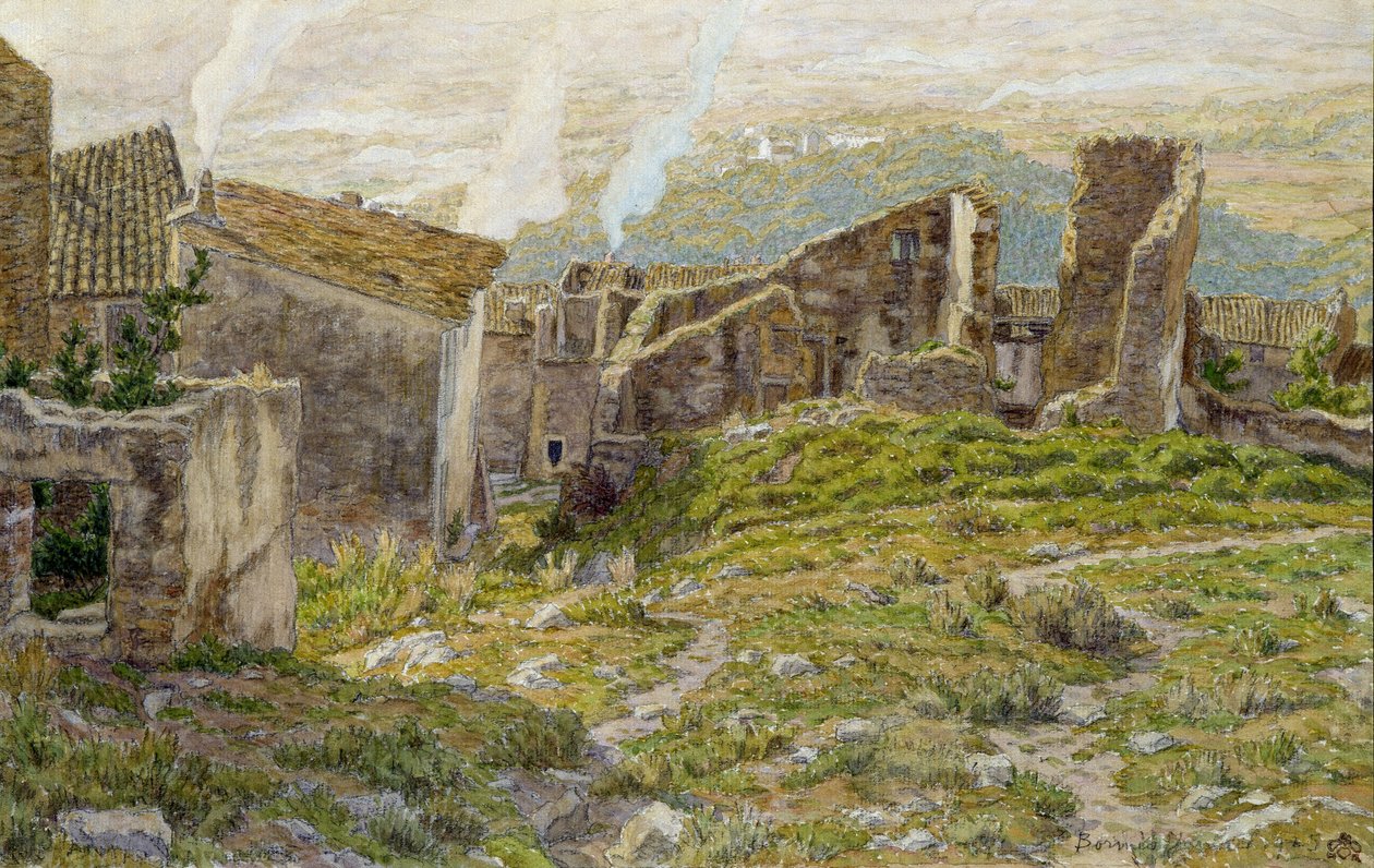 Bormes les Mimosas古堡 作者 亨利·里维耶尔（Henri Riviere）