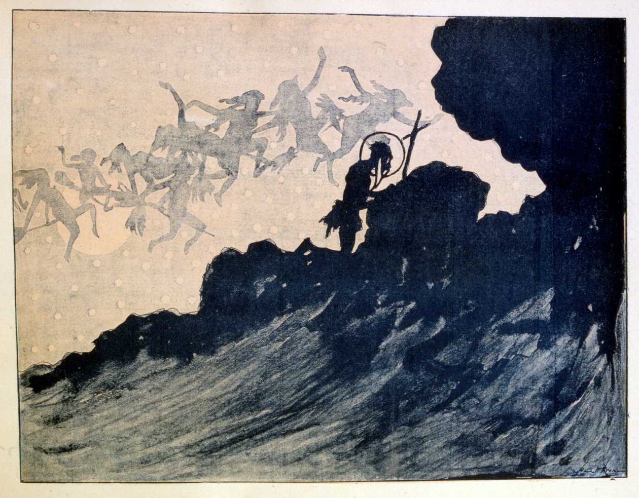 圣安东尼的诱惑1887年，亨利-里维埃尔著 作者 亨利·里维耶尔（Henri Riviere）