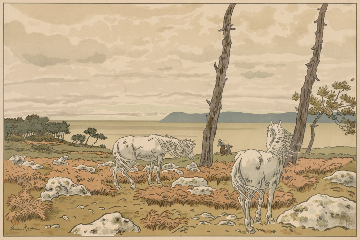 大自然的各个方面：海湾 作者 亨利·里维耶尔（Henri Riviere）