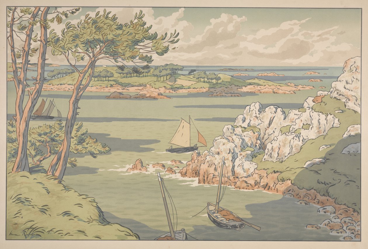 大自然的各个方面岛屿 作者 亨利·里维耶尔（Henri Riviere）