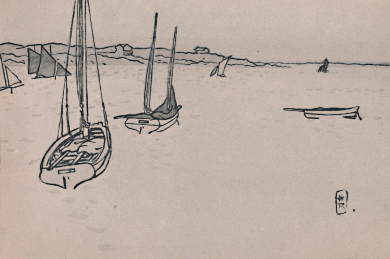 不列颠景观，约1900年代，1946年 作者 亨利·里维耶尔（Henri Riviere）