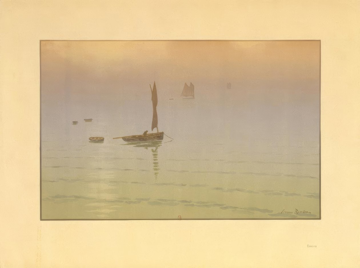 海面上的烟尘 作者 亨利·里维耶尔（Henri Riviere）