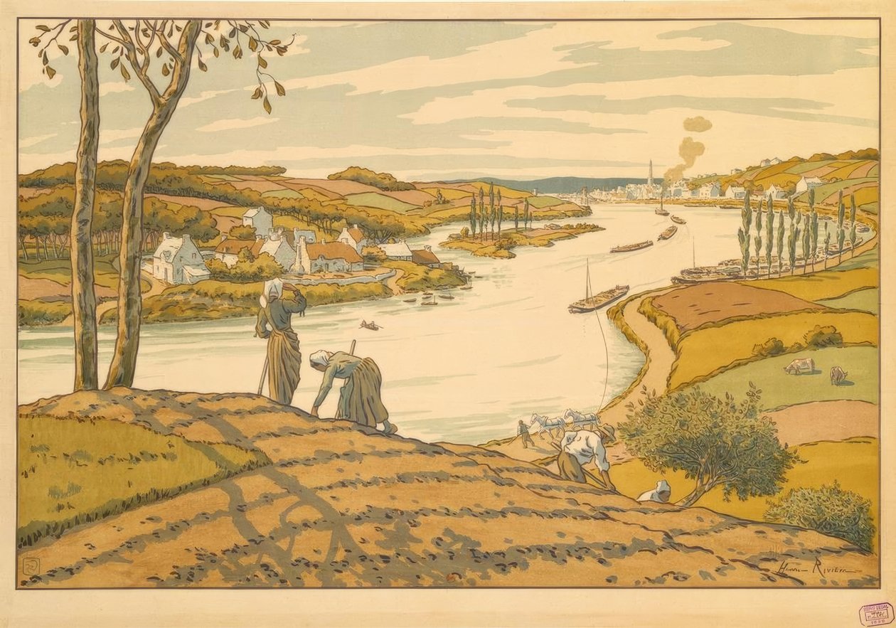 芙蓉园 作者 亨利·里维耶尔（Henri Riviere）