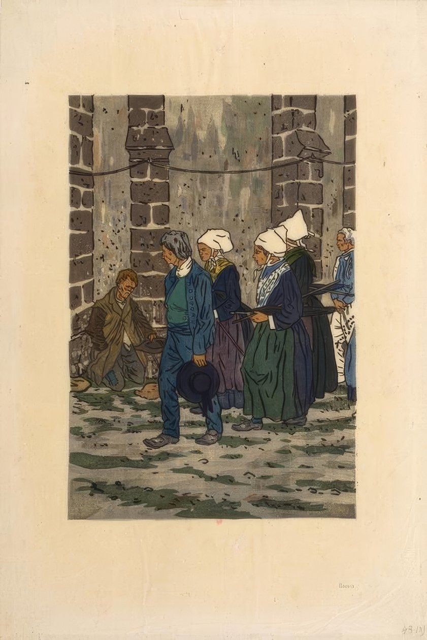 圣安纳-拉-帕卢的赦免令 作者 亨利·里维耶尔（Henri Riviere）