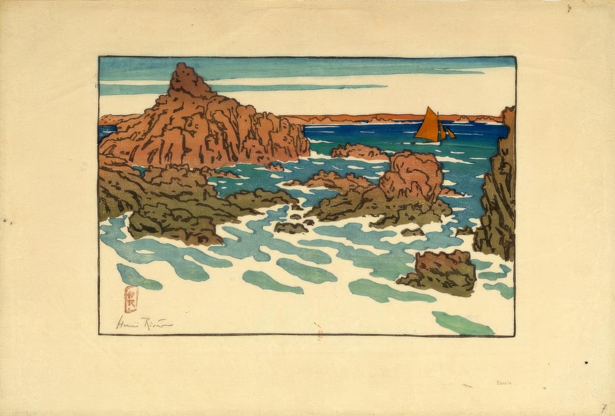 Le Perron (Saint-Briac) 作者 亨利·里维耶尔（Henri Riviere）