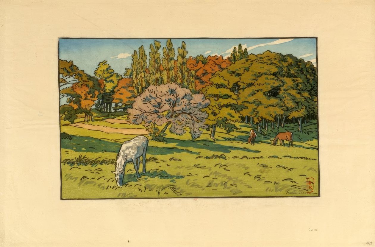 贝雷特小木屋 (杜阿内兹) 作者 亨利·里维耶尔（Henri Riviere）