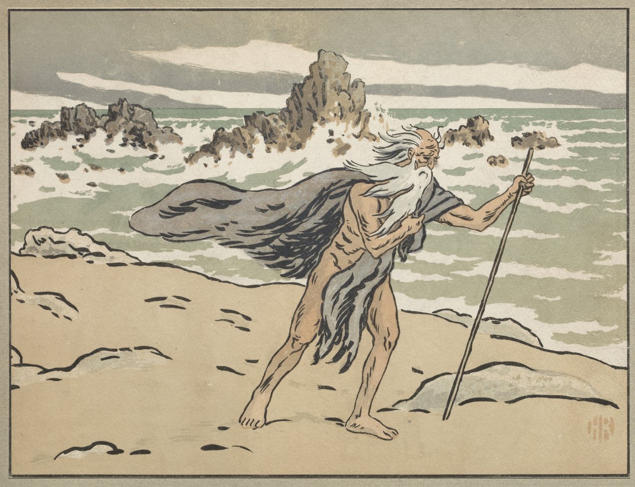 流浪的犹太人封面 作者 亨利·里维耶尔（Henri Riviere）