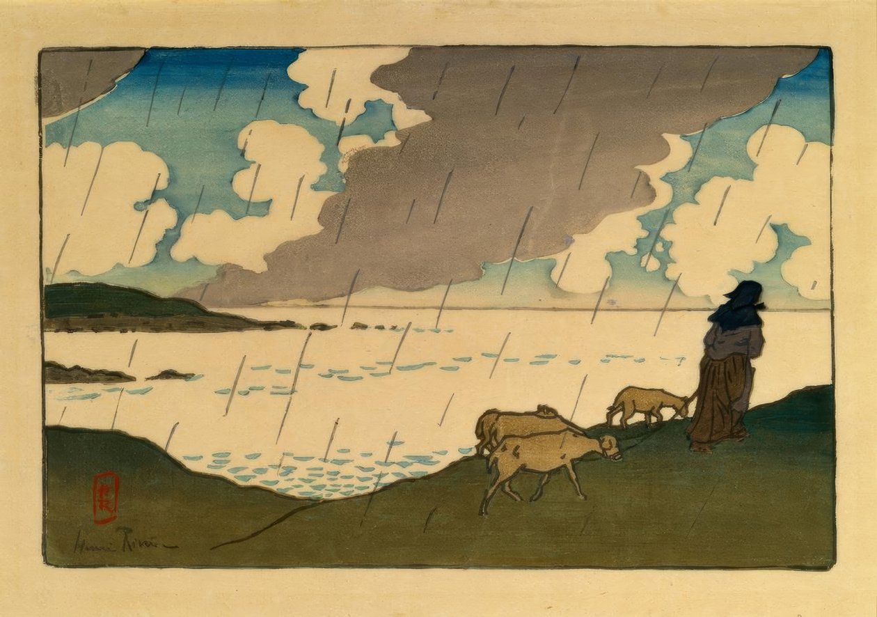 谷粒 (圣布里亚克) 作者 亨利·里维耶尔（Henri Riviere）