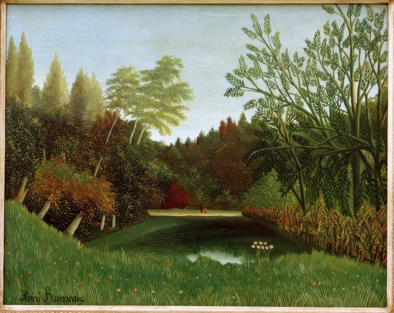 Bois de Boulogne的景色 作者 亨利·卢梭