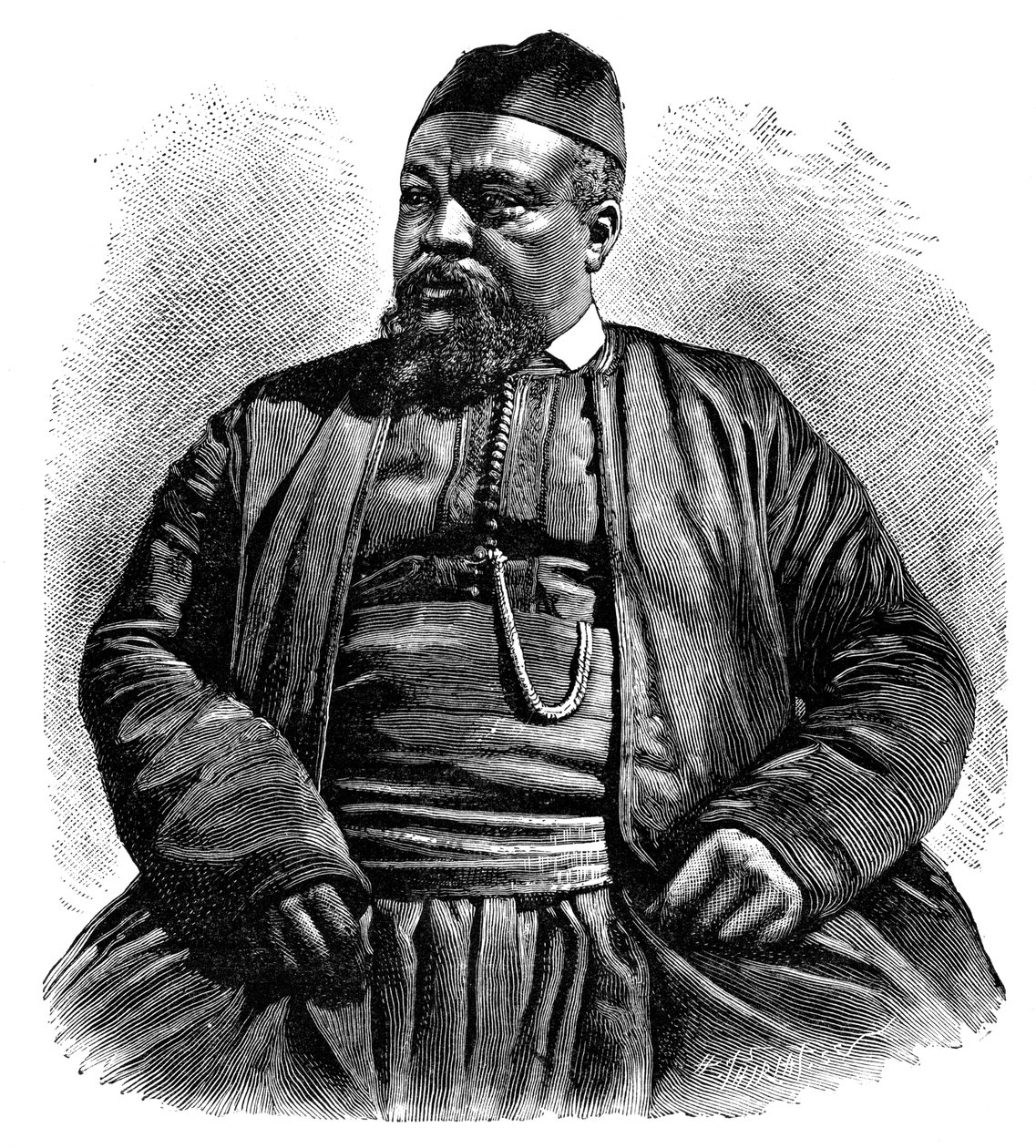 木乃伊·塔耶布（Mulai Tayeb），1895年，北非韦桑县治安官。 作者 亨利·提里亚特