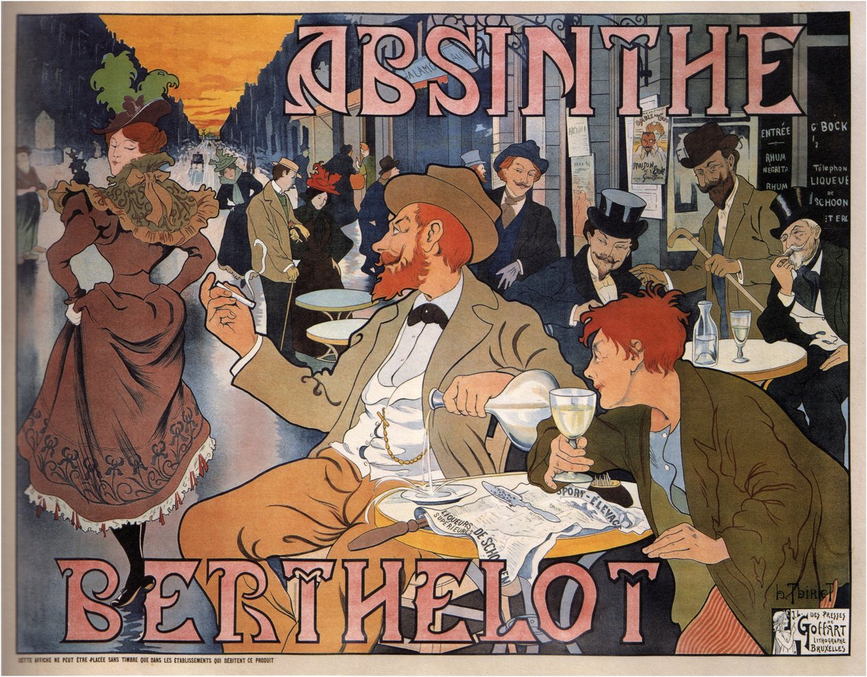 苦艾酒 Berthelot, 1898年 作者 亨利·蒂列特