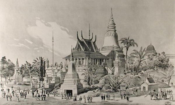 特罗卡德罗的柬埔寨宫殿，1900年的世界博览会 作者 亨利·杜桑