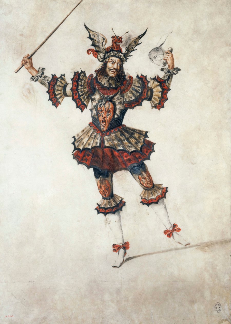 魔术师的芭蕾舞服装，约 1654 年（水粉画） 作者 亨利·德·吉赛