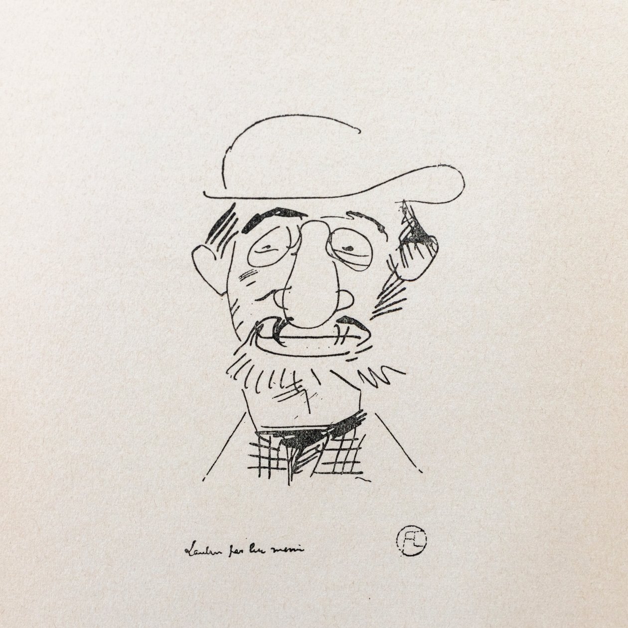 Henri Toulouse-Lautrec.自画像。 作者 亨利·德·图卢兹·劳特雷克
