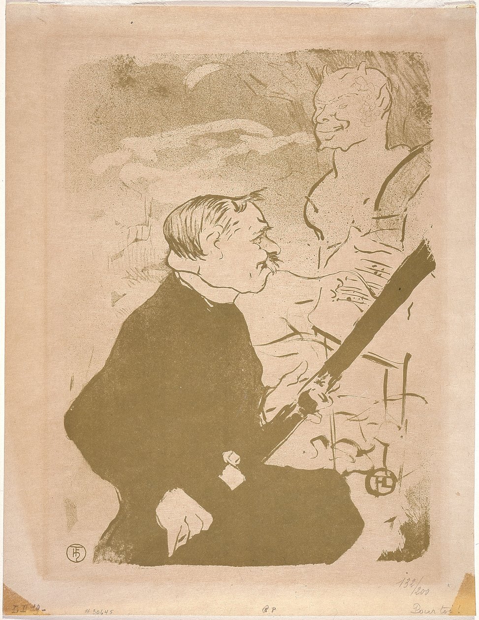 Pour Toil！(献给你）1893 年（石版画） 作者 亨利·德·图卢兹·劳特雷克