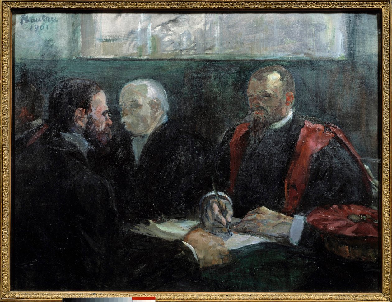 An exam at the Faculty of Medicine of Paris in 1901 Painting by Henri de Toulouse Lautrec (1864-1901) 1901 Sun. 0,65x0,81 m Albi, musee Toulouse Lautrec 作者 亨利·德·图卢兹·劳特雷克
