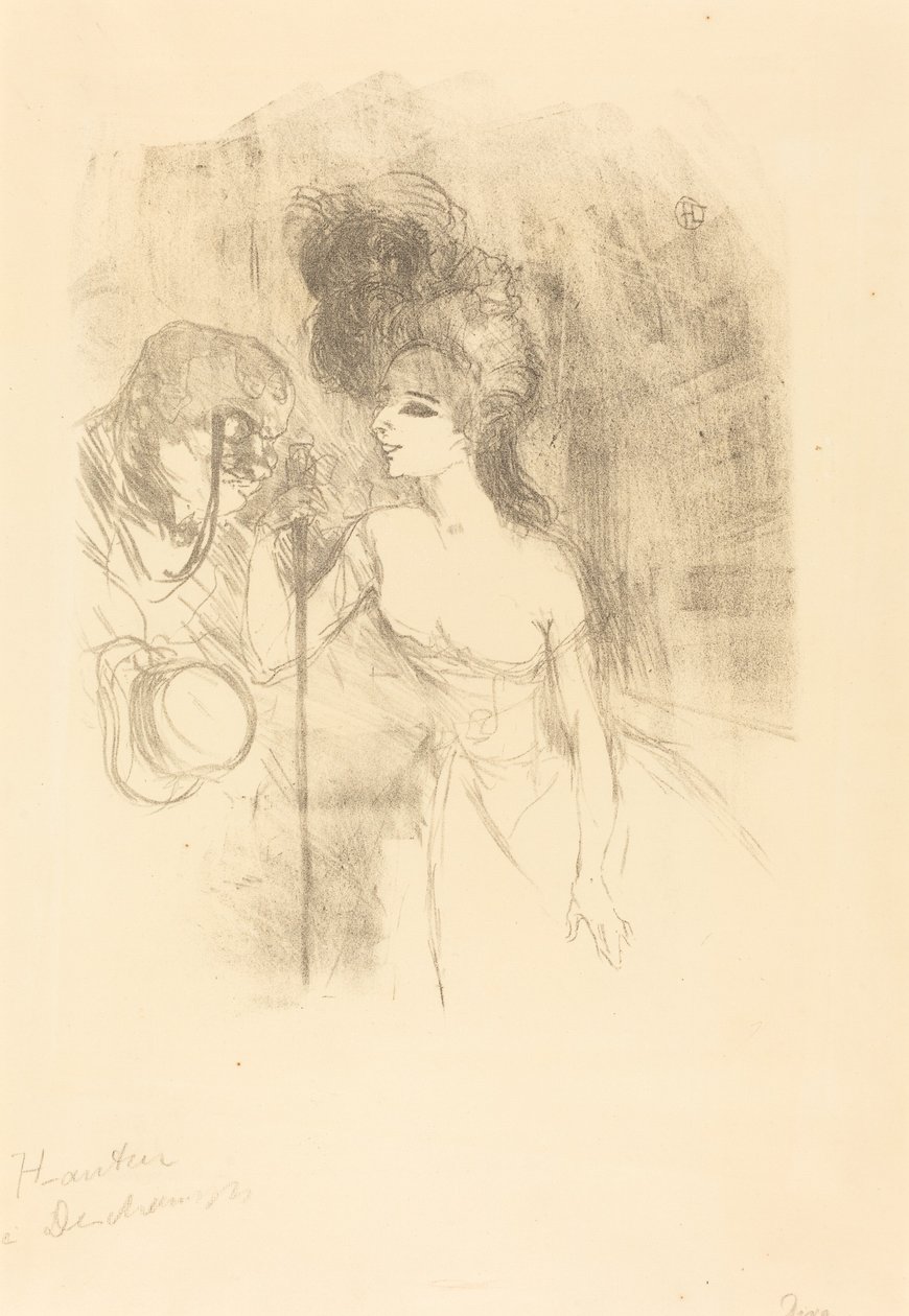 Anna Held和Bald Anna Held和Bald，1896年。 作者 亨利·德·图卢兹·劳特雷克