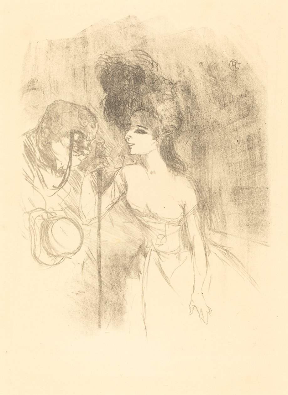 Anna Held和Bald Anna Held和Bald，1896年。 作者 亨利·德·图卢兹·劳特雷克