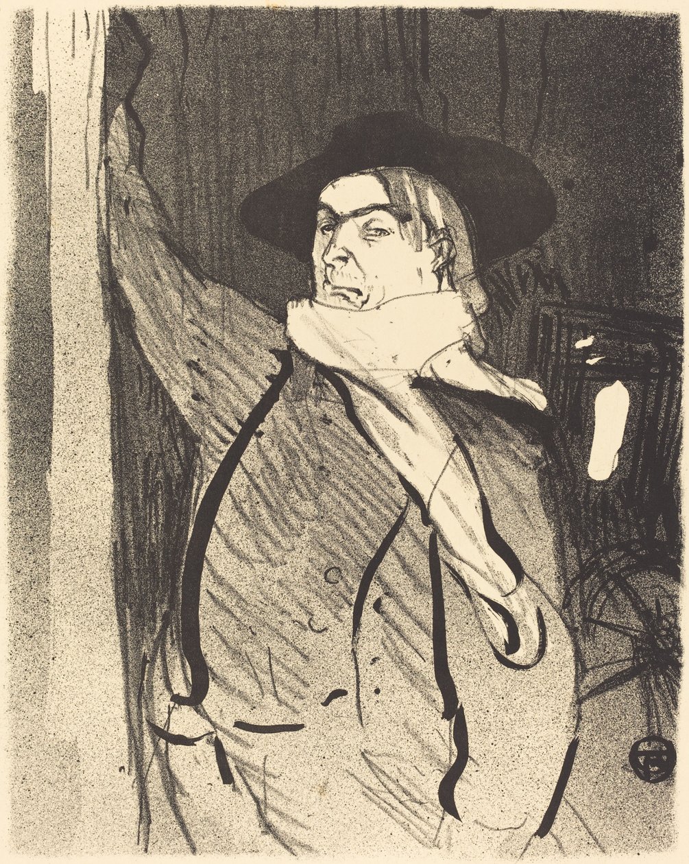 Aristide Bruant, 1893年。 作者 亨利·德·图卢兹·劳特雷克