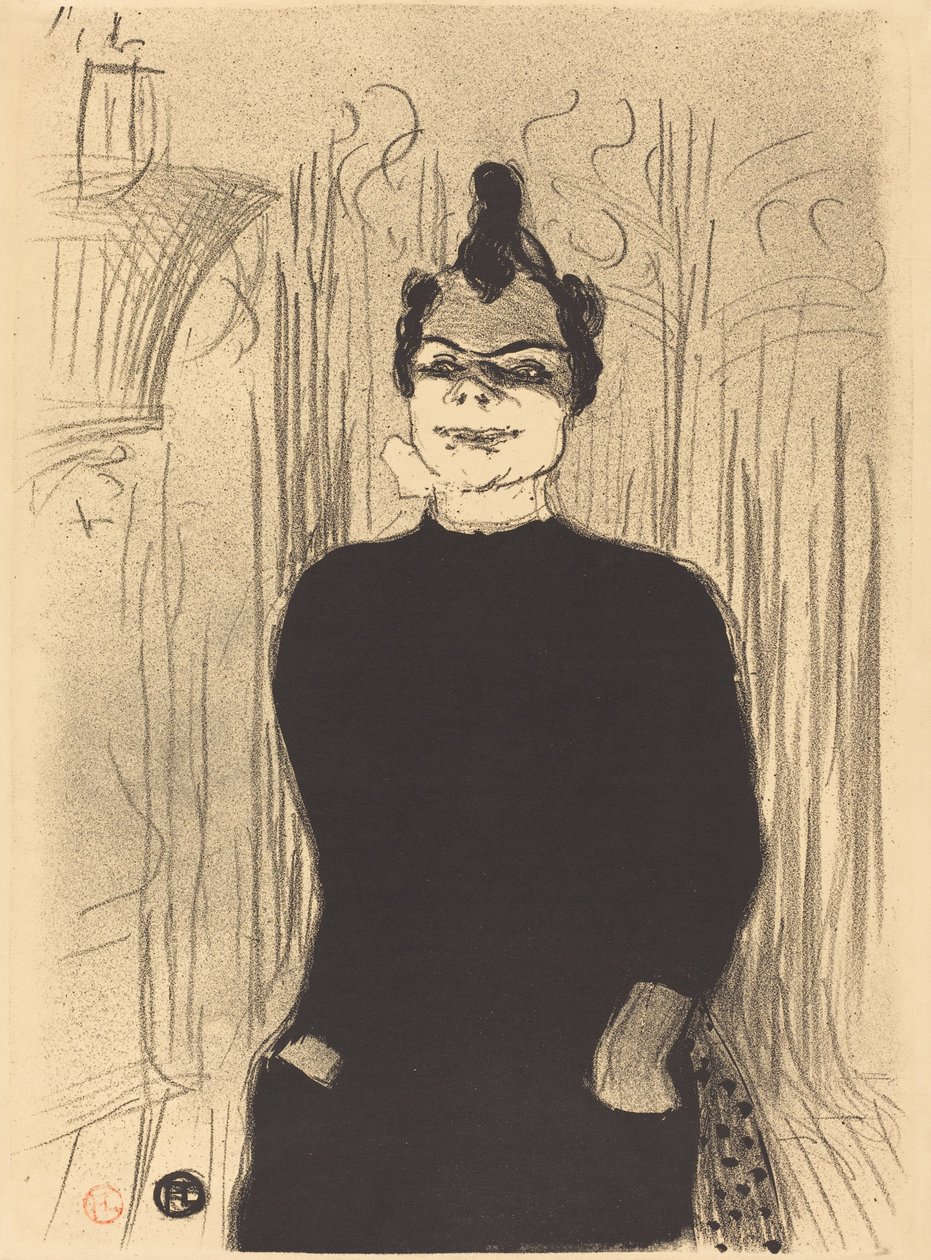 在La Gaiete Rochechouart: Nicolle A La Gaieté Rochechouart: Nicolle, 1893. 作者 亨利·德·图卢兹·劳特雷克