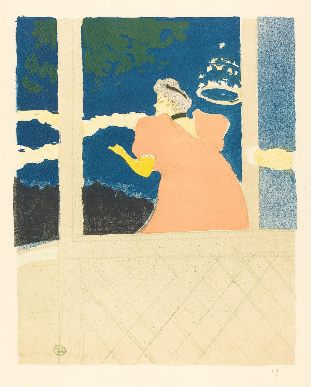 在Ambassadeurs Aux Ambassadeurs，1894年。 作者 亨利·德·图卢兹·劳特雷克