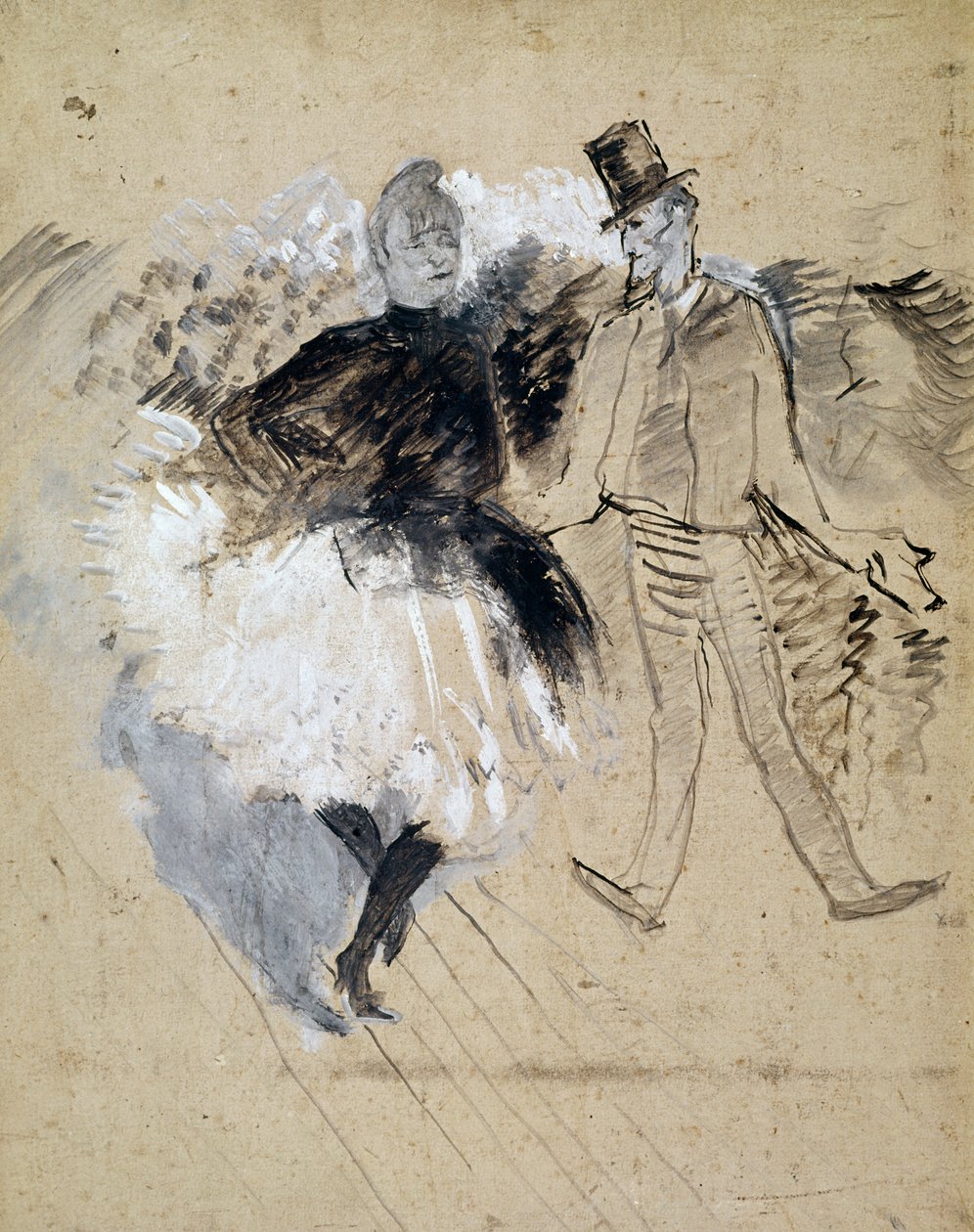 在 Moulin de la Galette、La Goulue 和 Valentin le Desosse 
