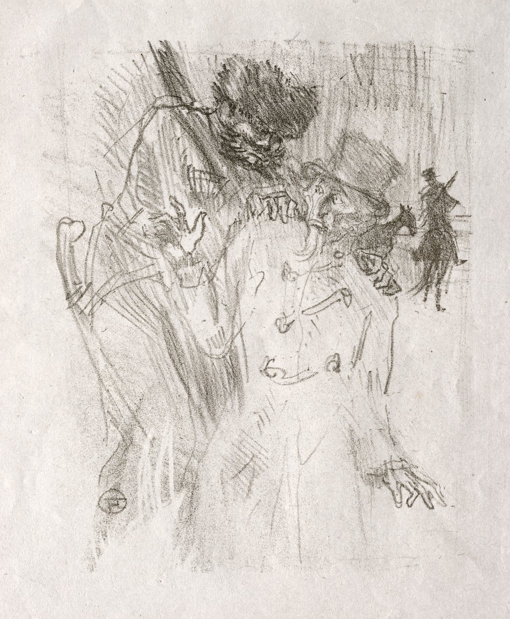 在西奈半岛脚下：SchloméFuss被捕，1898年。 作者 亨利·德·图卢兹·劳特雷克