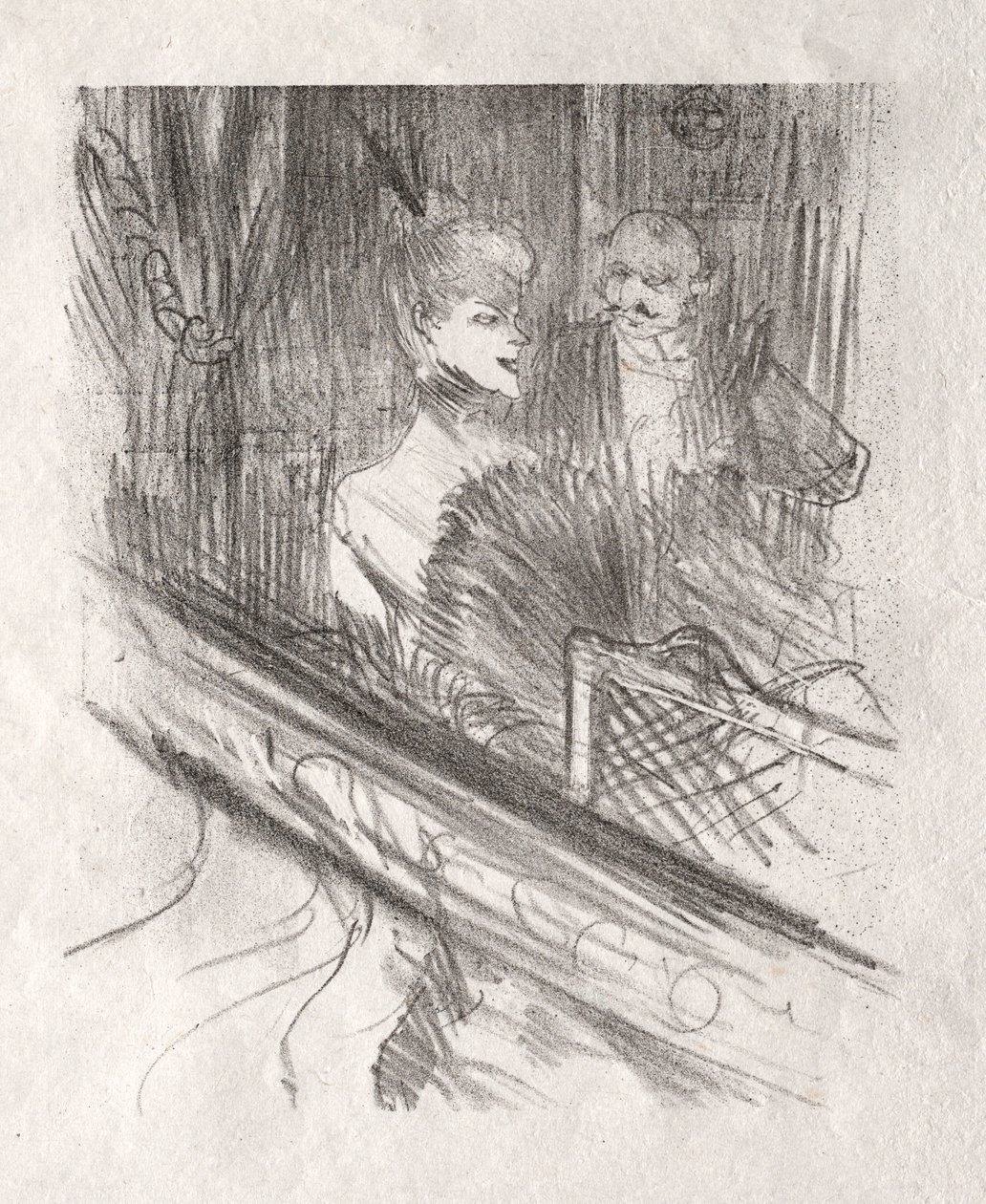 在西奈山脚下：莫埃塞男爵，1898年。 作者 亨利·德·图卢兹·劳特雷克